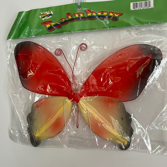 nylon butterfly brand new decoration wall hanging fall spring baby patio decor - Picture 5 of 6